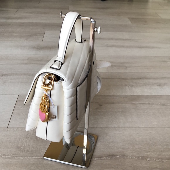 TORY BURCH KIRA CHEVRON TOPHANDLE SATCHEL - Picture 8 of 9